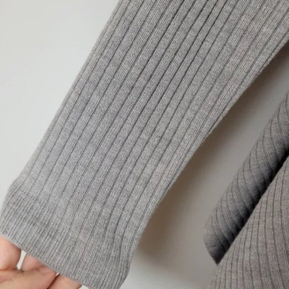 Athleta Gray Ribbed Cardigan - Picture 5 of 5